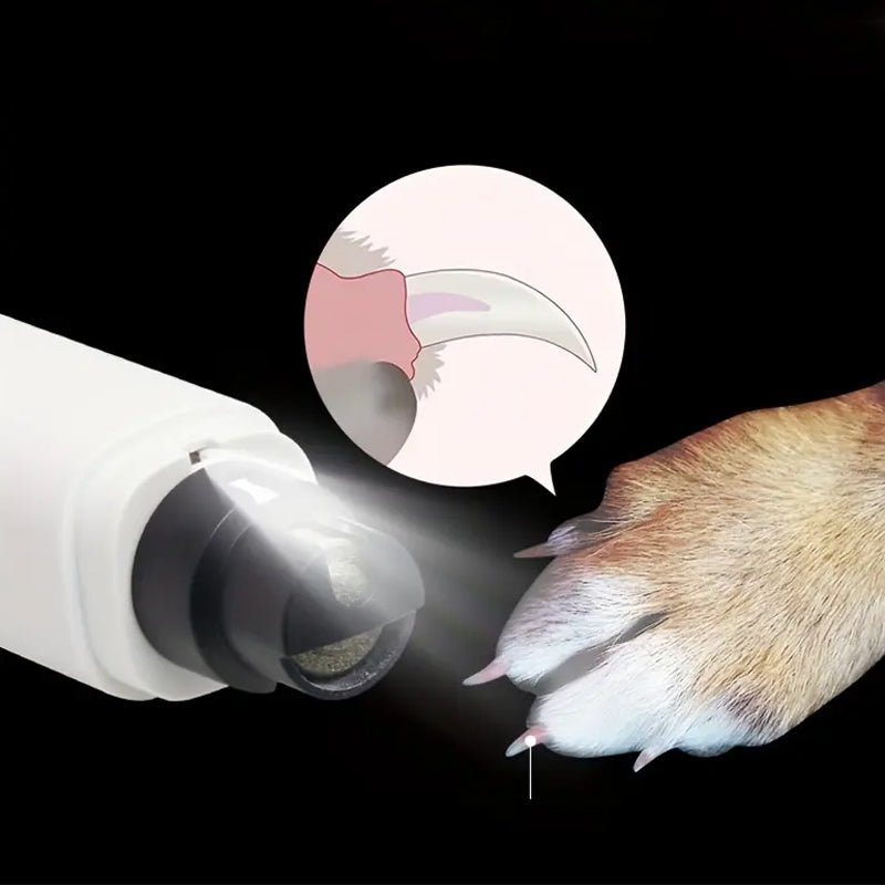 Automatic Electric Pet Nail Grinder with LED Guide Light - USB Rechargeable_10