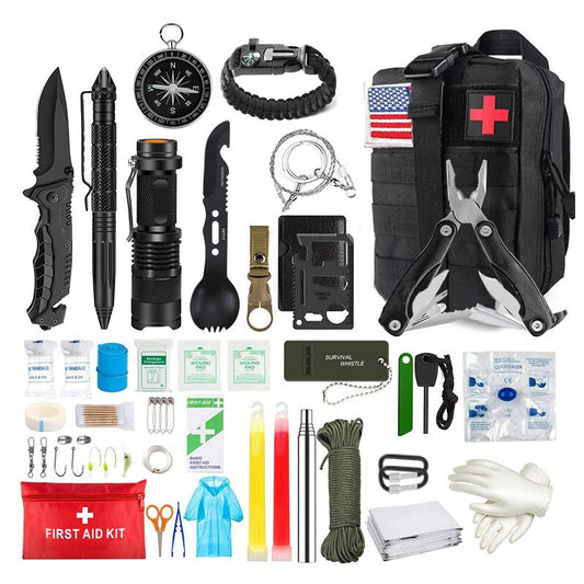 39in1 Tactical Emergency Survival Kit Outdoor Hiking Camping SOS Tool Equipment_0